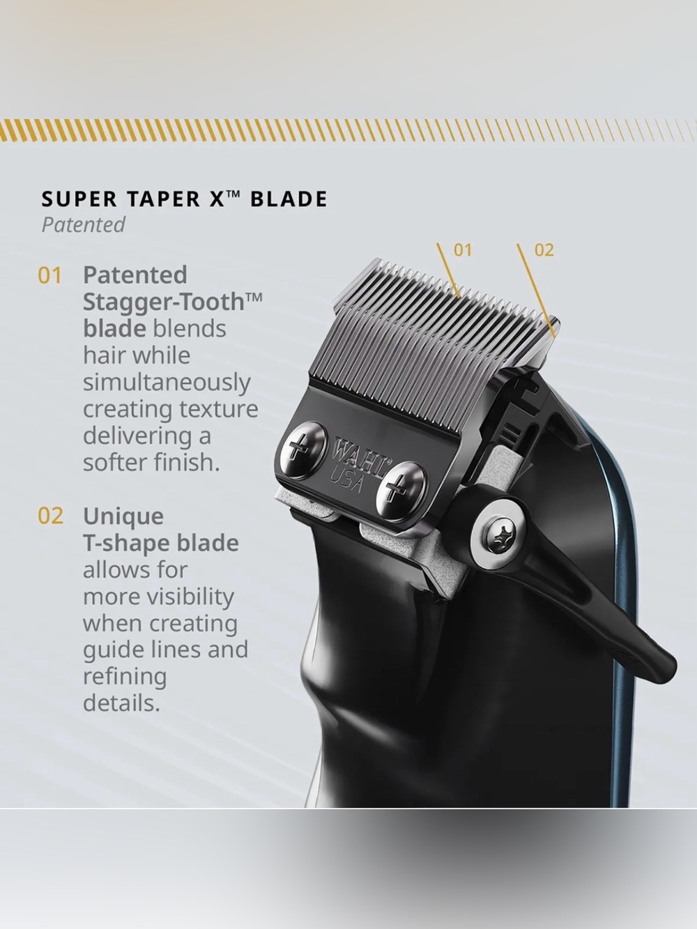 Brand New! Pro Level Wahl Super Taper X Cordless Clipper in Metallic Blue - Picture 4 of 10